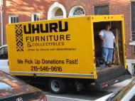  A truck of the Uhuru Furniture store in Philadelphia which belongs to the Uhuru Movement, a leftist Black organization